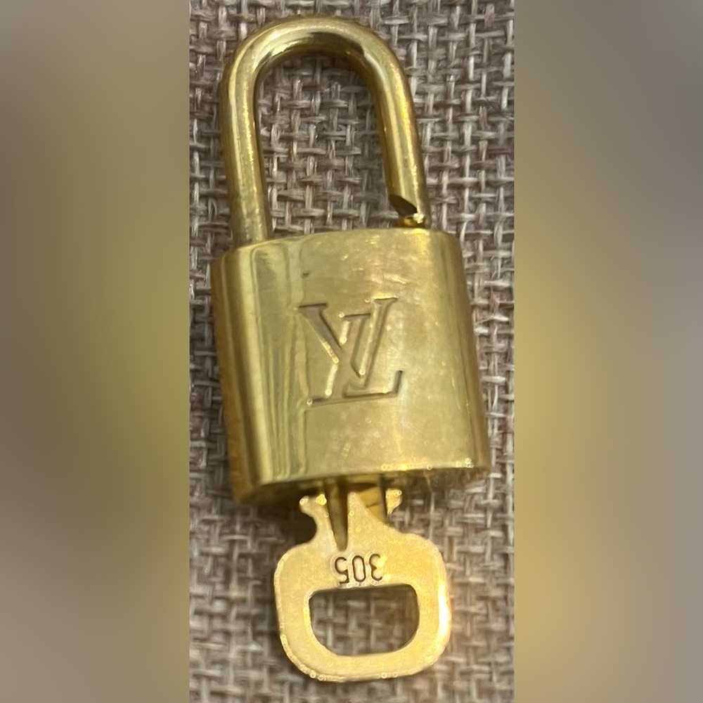 Louis Vuitton padlock and key